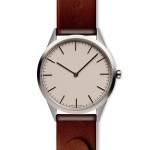 Men’s two-hand watch in polished steel