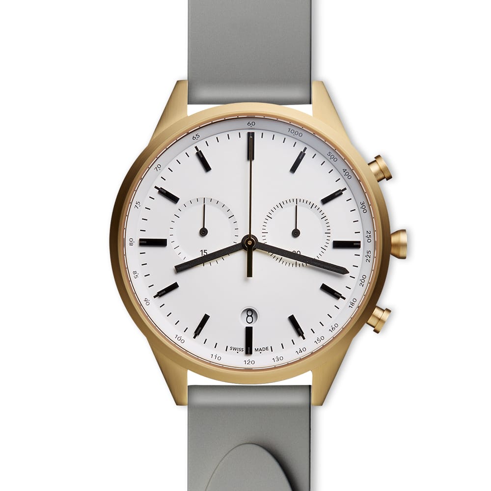 Men’s chronograph watch in PVD gold