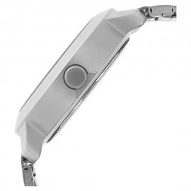 BLUE DIAL SILVER STAINLESS STEEL STRAP WATCH