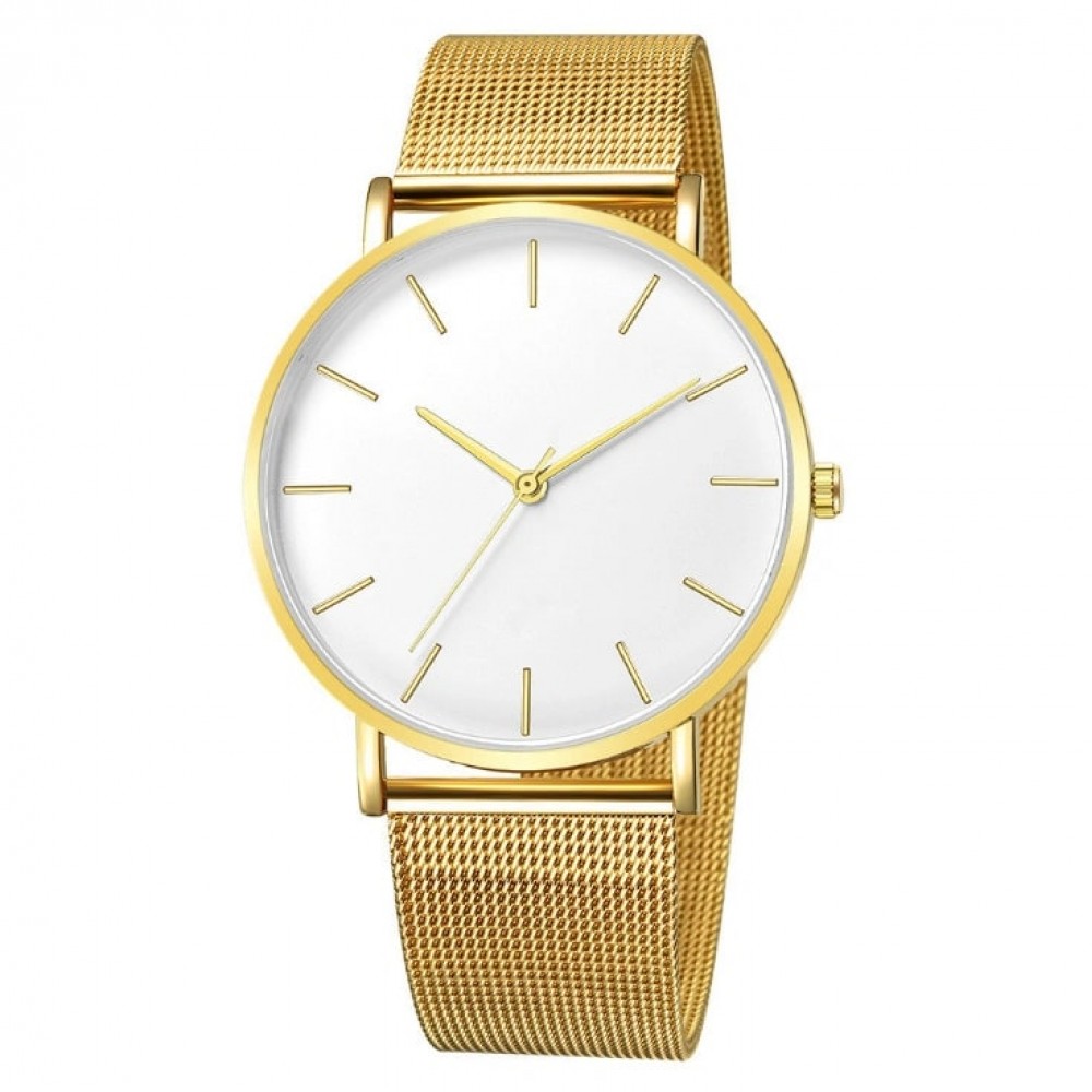 Fashion Network Simple Stainless Steel Quartz Watches