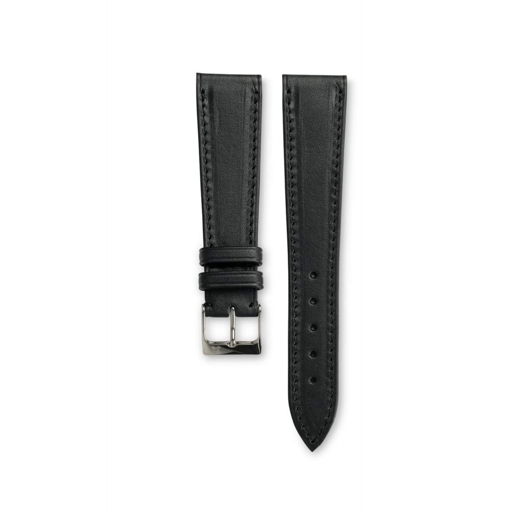 Leather strap black tone in tone size S
