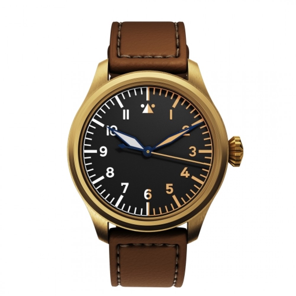 Nav B-Uhr 47 Handaufzug, Bronze 