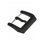 Pre V buckle 24 mm Black PVD with logo