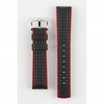 Rubber strap black for Ocean 2, size M, yellow stitching