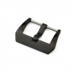 PRE-V buckle 22 mm black DLC mat with logo