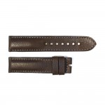 Strap dark brown with grey stitching size S