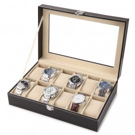High-end PU leather watch box, watch display box, watch collection box