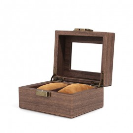 Leather watch box mechanical watch jewelry display box watch stand bracelet glass cover dustproof finishing box