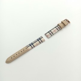 New Fashion Stripe Pattern Ladies Genuine Leather Watch Strap For PT-007