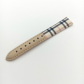 New Fashion Stripe Pattern Ladies Genuine Leather Watch Strap For PT-007
