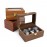 New walnut 3-position watch box retro wooden watch storage box display wooden box
