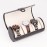 PU leather 3-position cylindrical watch box Jewelry watch storage display watch packaging box