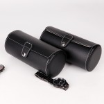 PU leather 3-position cylindrical watch box Jewelry watch storage display watch packaging box