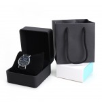 PU leather frosted rounded corner watch box display square box high-end watch packaging box gift storage box