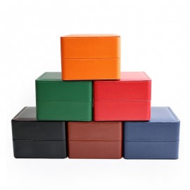 PU leather frosted rounded corner watch box display square box high-end watch packaging box gift storage box