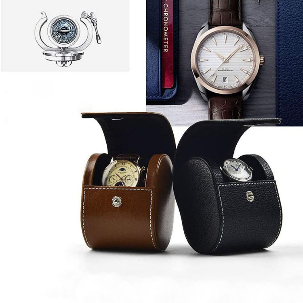 PU leather watch box convenient travel watch jewelry packaging storage bag watch box
