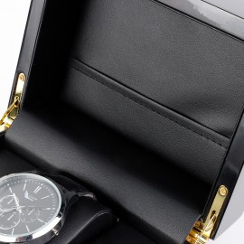 Watch box black glossy piano lacquer watch box wooden watch jewelry packaging box storage box gift box