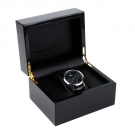 Watch box black glossy piano lacquer watch box wooden watch jewelry packaging box storage box gift box