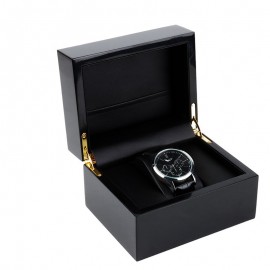 Watch box black glossy piano lacquer watch box wooden watch jewelry packaging box storage box gift box