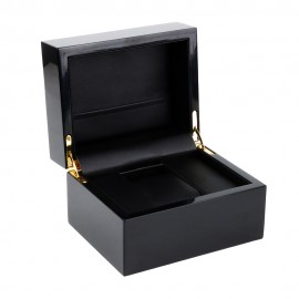 Watch box black glossy piano lacquer watch box wooden watch jewelry packaging box storage box gift box