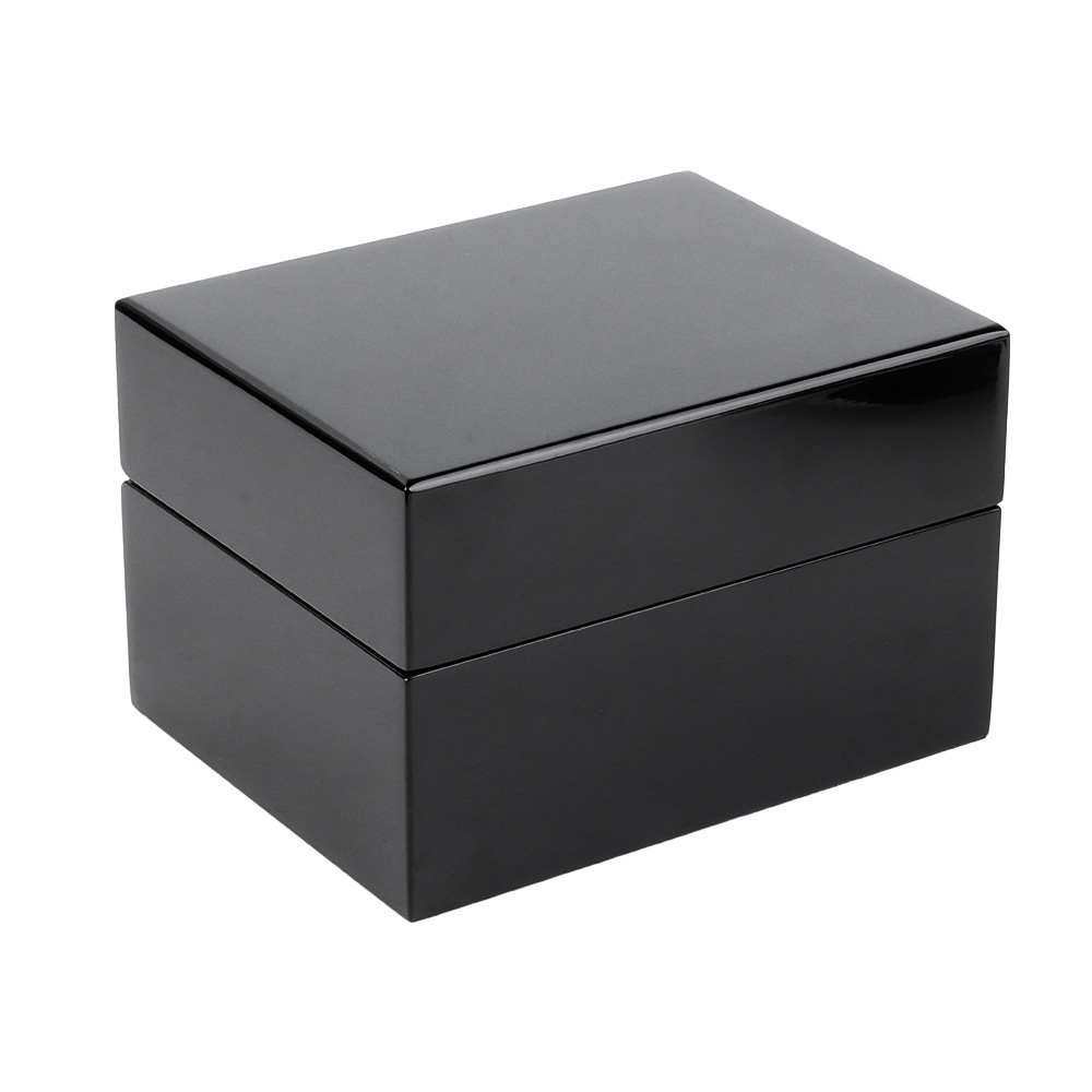 Watch box black glossy piano lacquer watch box wooden watch jewelry packaging box storage box gift box