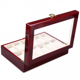 High Quality 12 Slut Wooden Watch Box Organizer