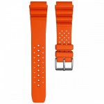 Rubber Diver's Watch Strap - Orange